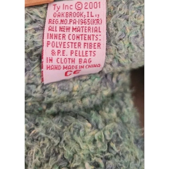 Ty Beanie Buddy Shamrock 2001 St Patrick’s Bear ( approx 14 inches) - Picture 3 of 4